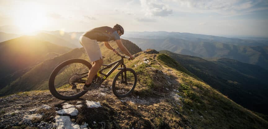Mountainbike Gelände Sattel einstellen