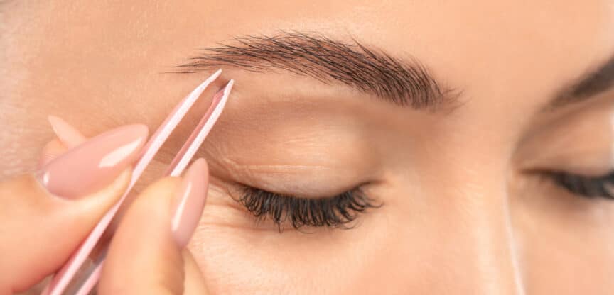 Augenbrauen Zupfen Form Wachstumsphasen