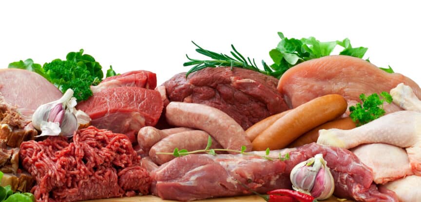 Ernährungswissenschaft, weißes oder rotes Fleisch, Zubereitung, Bedarf