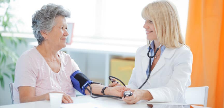 Frau, Osteoporose, Bluthochdruck, Depression, Diabetes, Herzinfarkt