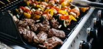 Grillgut Fleisch Schwarze Kruste