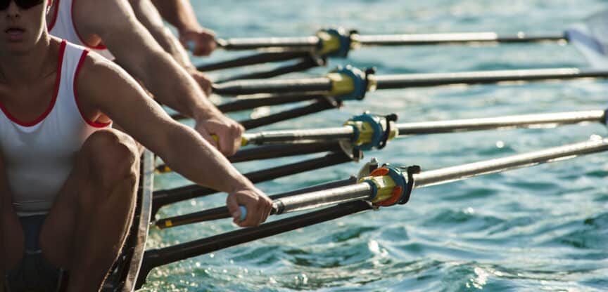 Sport, Regatta, Rudern, Muskeln, Kreislauf und Koordination