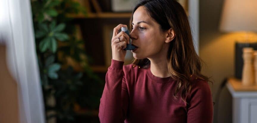 Pollenallergie Asthma Inhalator