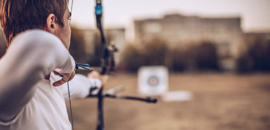 Pfeil und Bogen Kräftigung Koordination