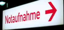 Notaufnahme Schild