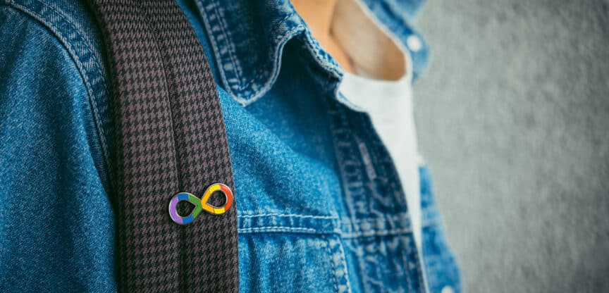 Psyche, Autismus-Unendlichkeits-Regenbogen-Symbolzeichen, Autismus-Akzeptanz-Bewegung