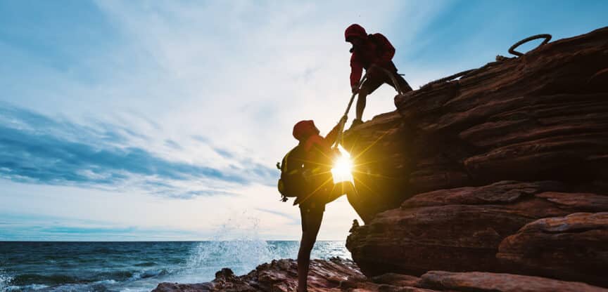 gemeinsam Sporteln baut Stresshormone ab und Botenstoffe der Liebe auf