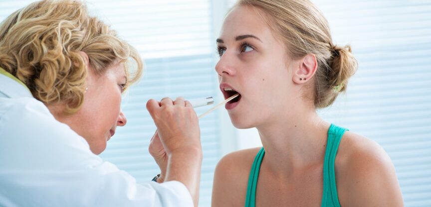 Hals, Angina Tonsillaris, Pfeiffersches Drüsenfieber, Laryngitis, Grippe, Influenza