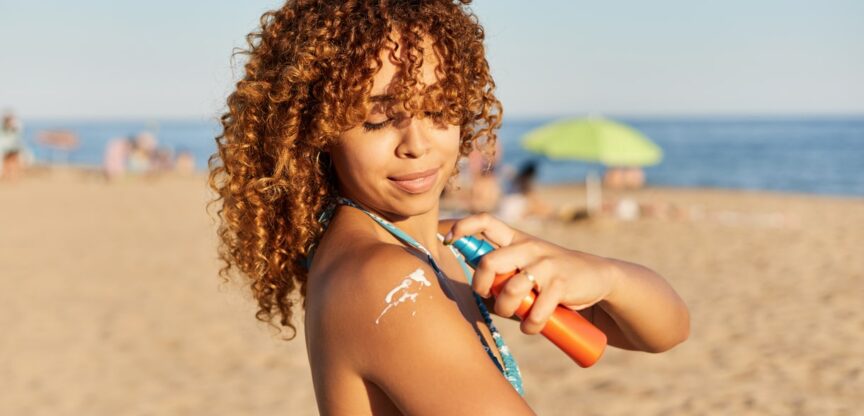 Sonnencreme-Junge-frau